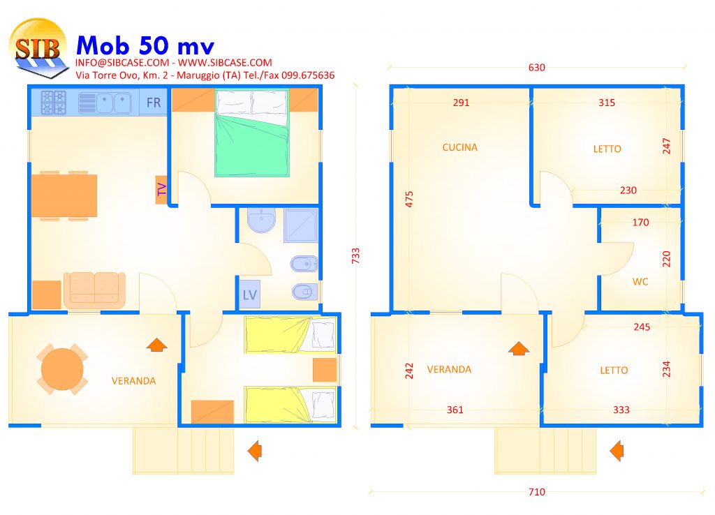 Casa Mobile Modello Mob 50 Sib Case